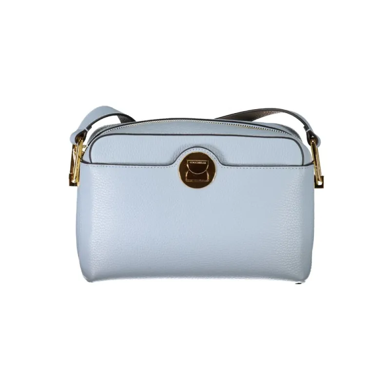 Light Blue Leather Handbag sold by Louxly