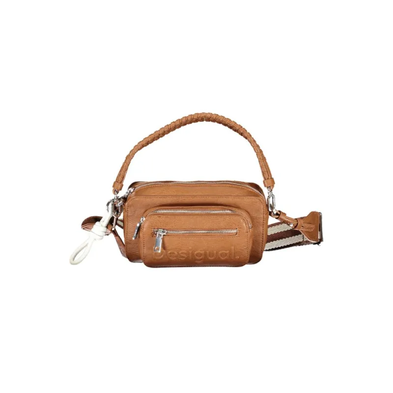Brown Polyethylene Handbag sold by Louxly