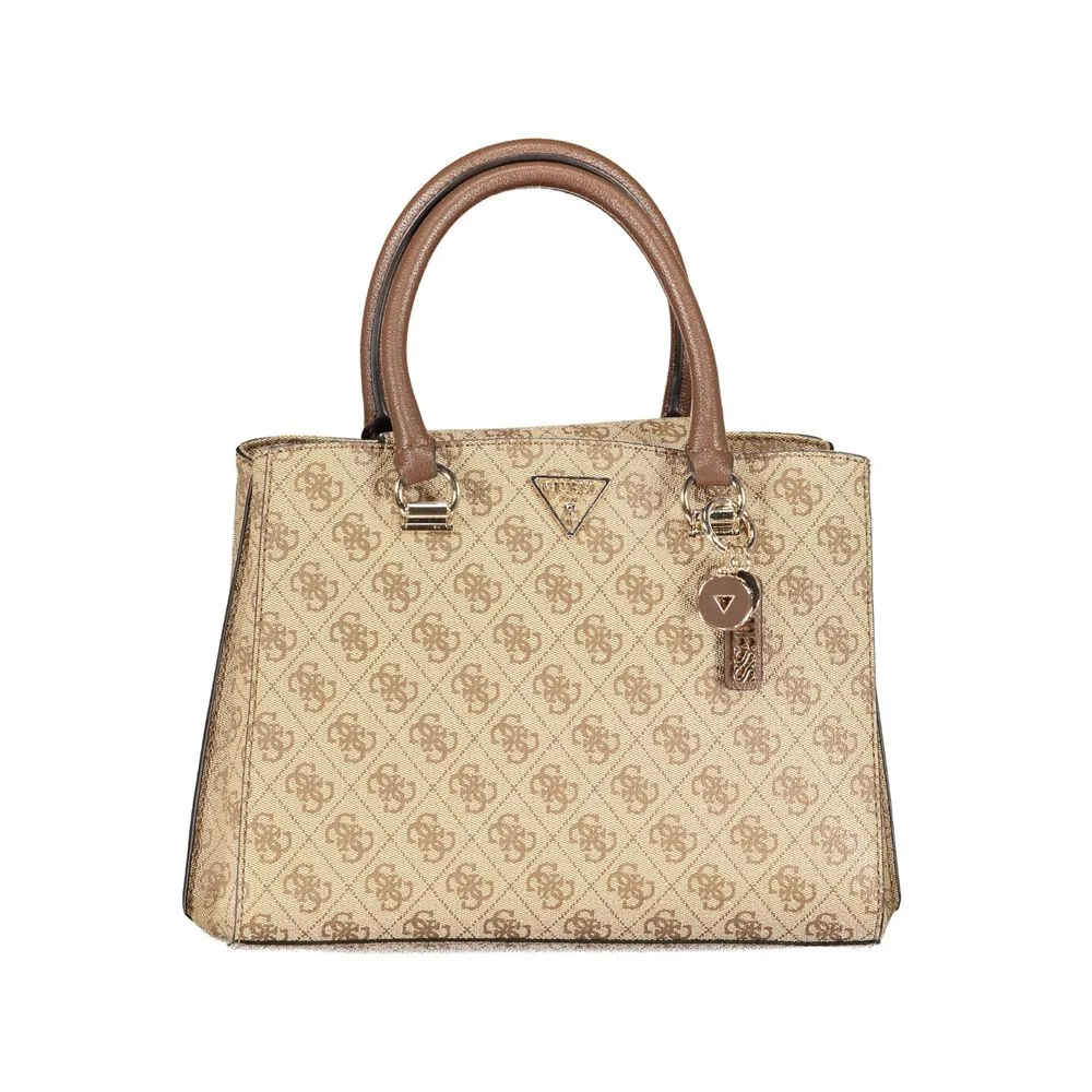 Beige Polyethylene Handbag sold by Louxly