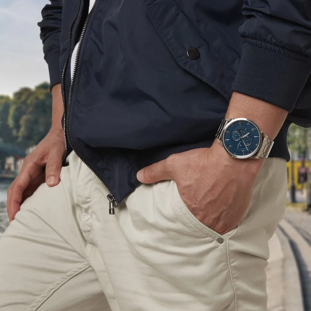 Silver Men Watch sold by Louxly product image thumbnail 5