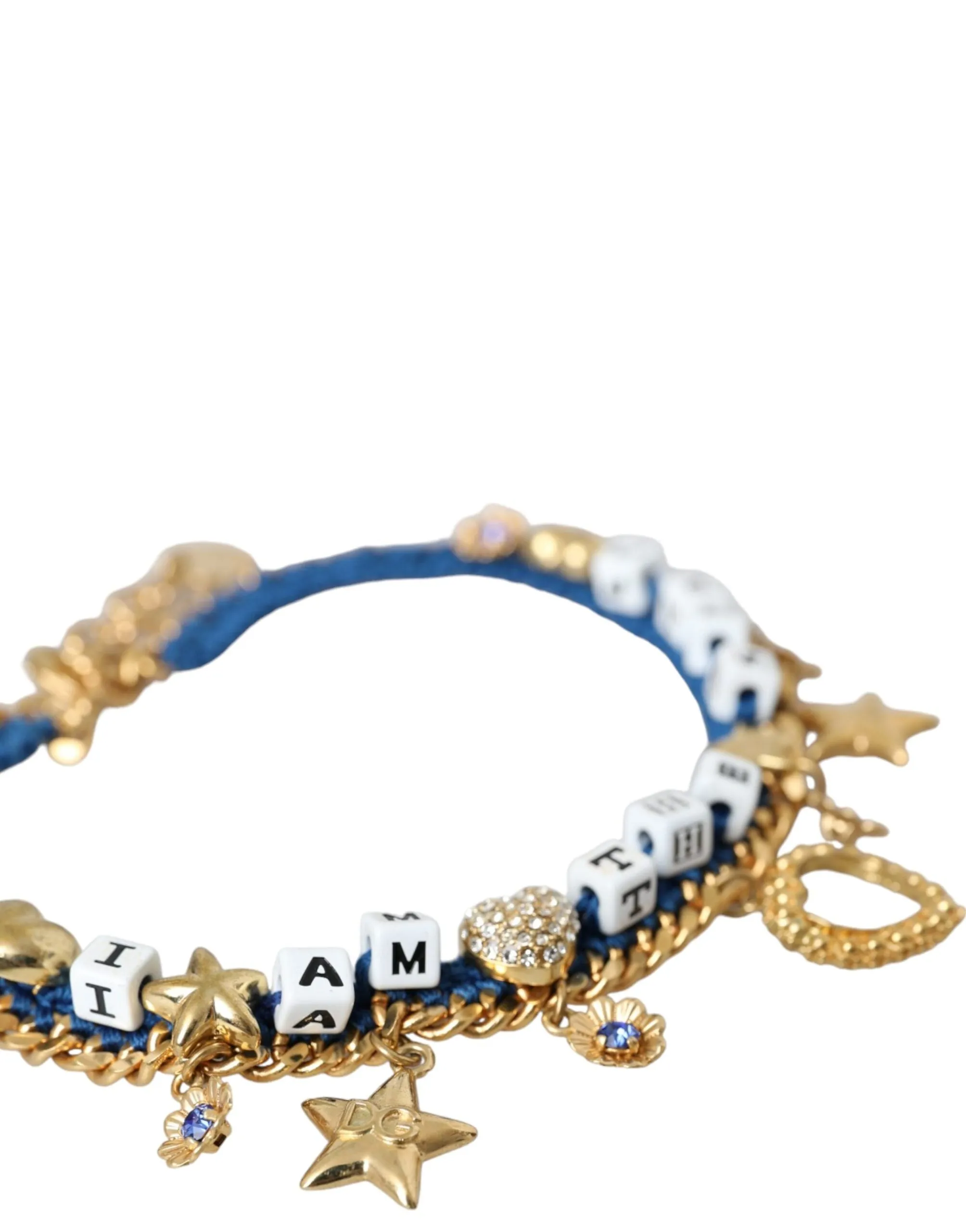 Gold Tone Brass Chain Iam The Star Bracelet sold by Louxly product image thumbnail 3