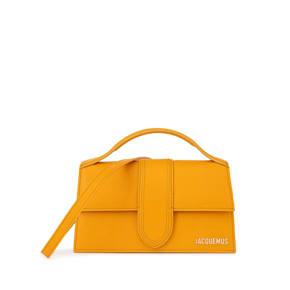 Orange Leather Handbag sold by Louxly