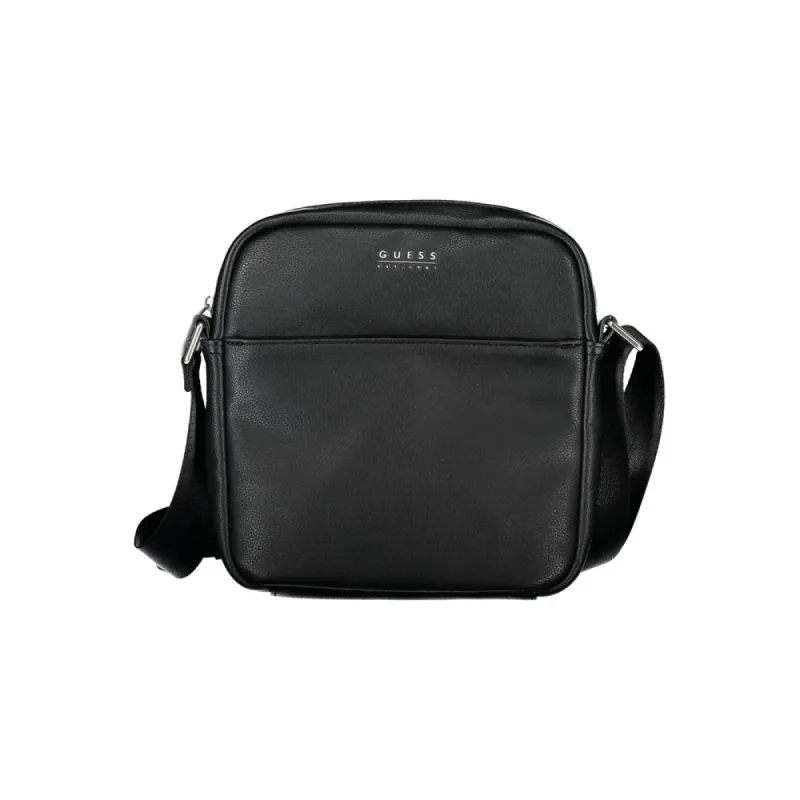 Sleek Black Polyethylene Shoulder Bag sold by Louxly