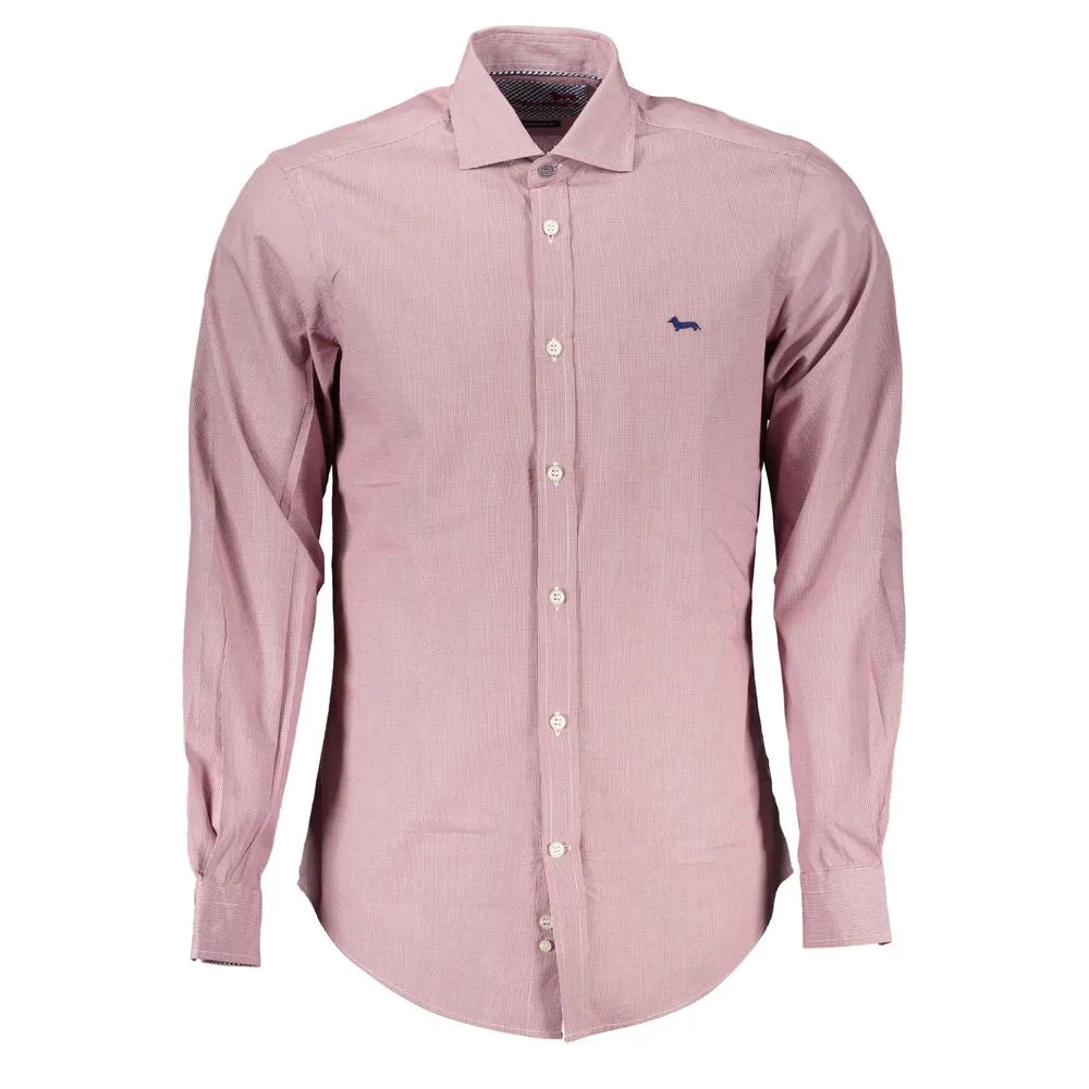 Chic Pink Narrow Fit Long Sleeve Shirt sold by Louxly