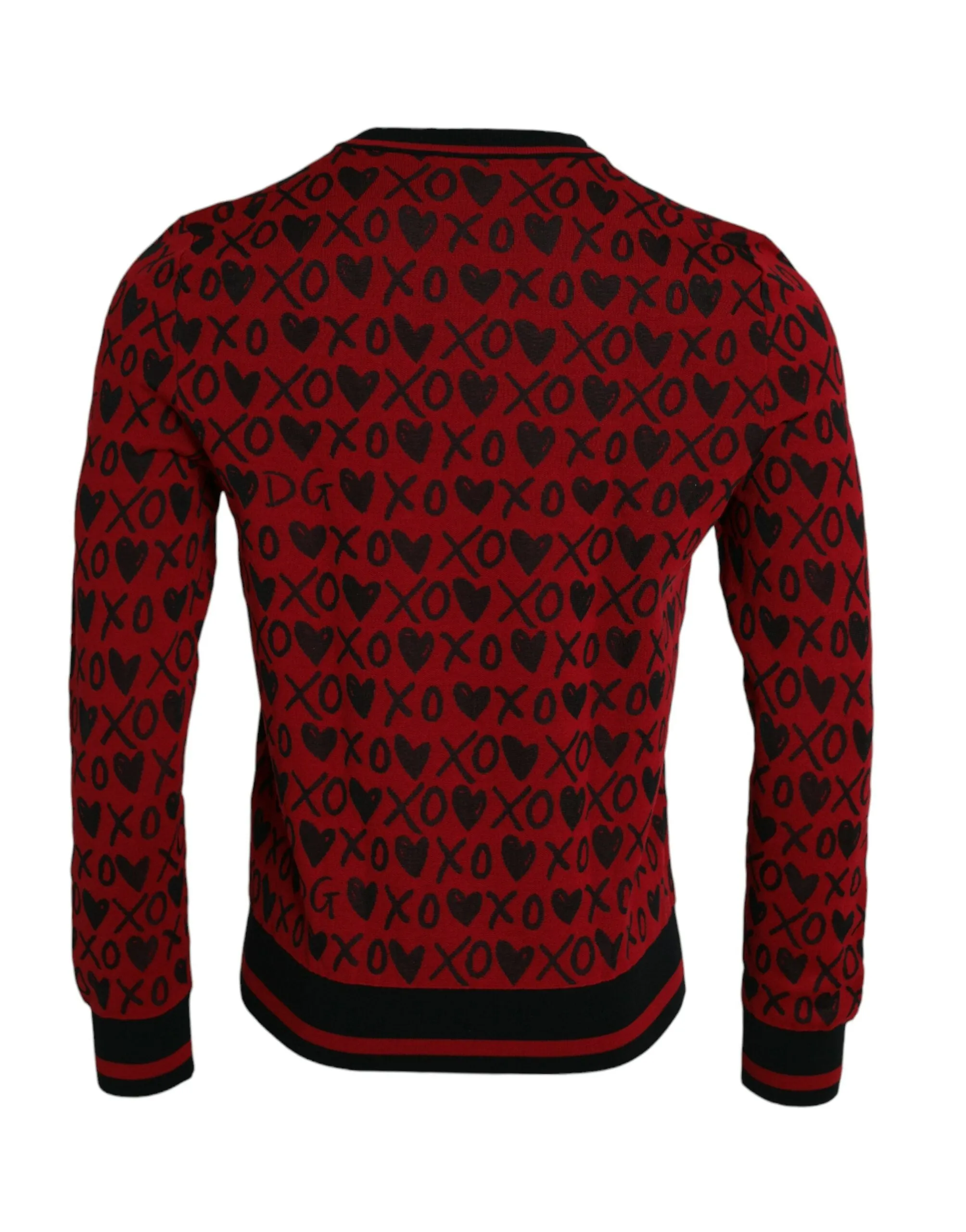 Red Black XOXO Crew Neck Pullover Sweater sold by Louxly product image thumbnail 2