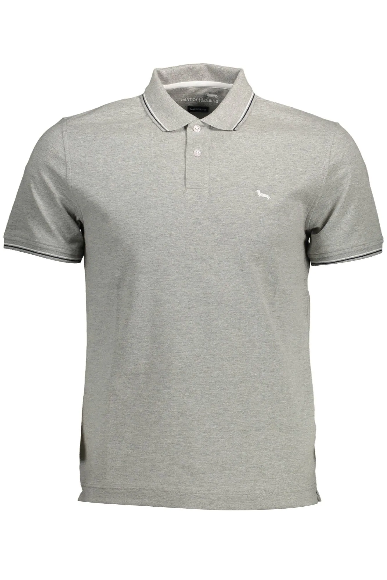 Gray Cotton Men Polo Shirt sold by Louxly