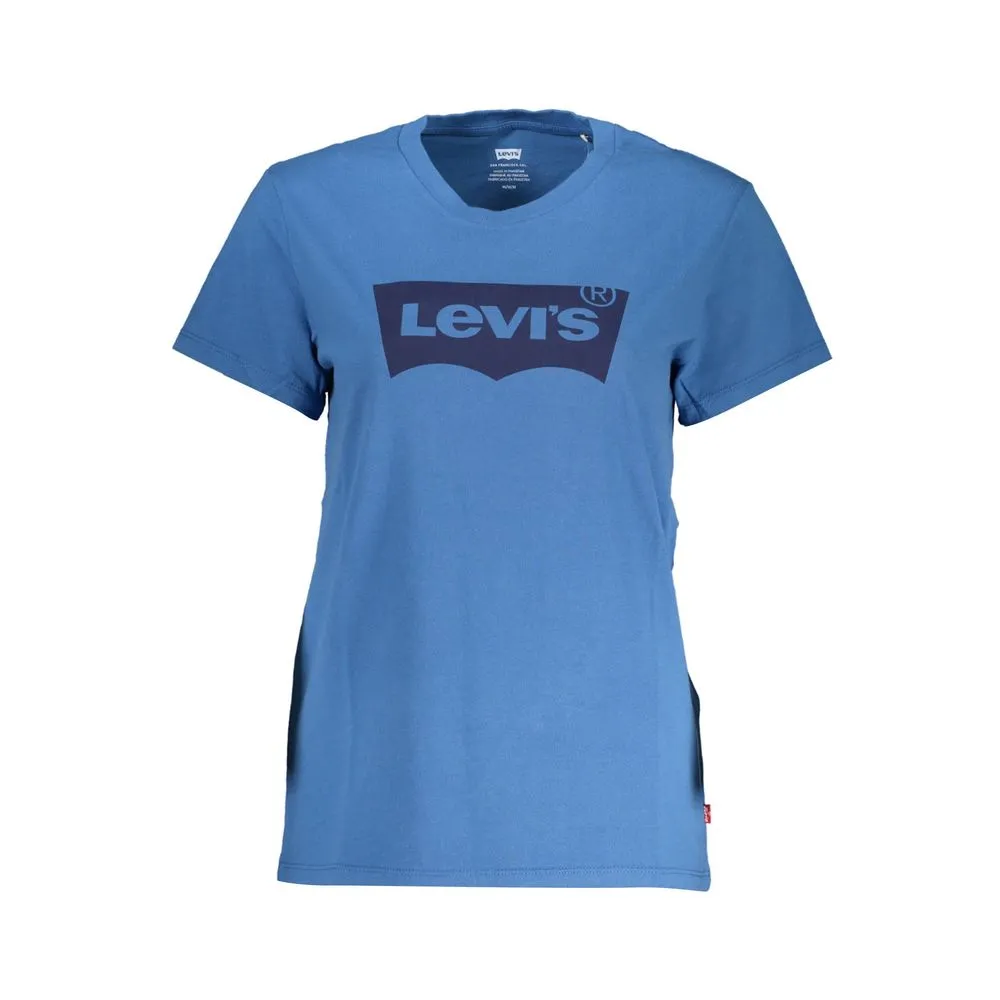 Blue Cotton Women T-Shirt sold by Louxly