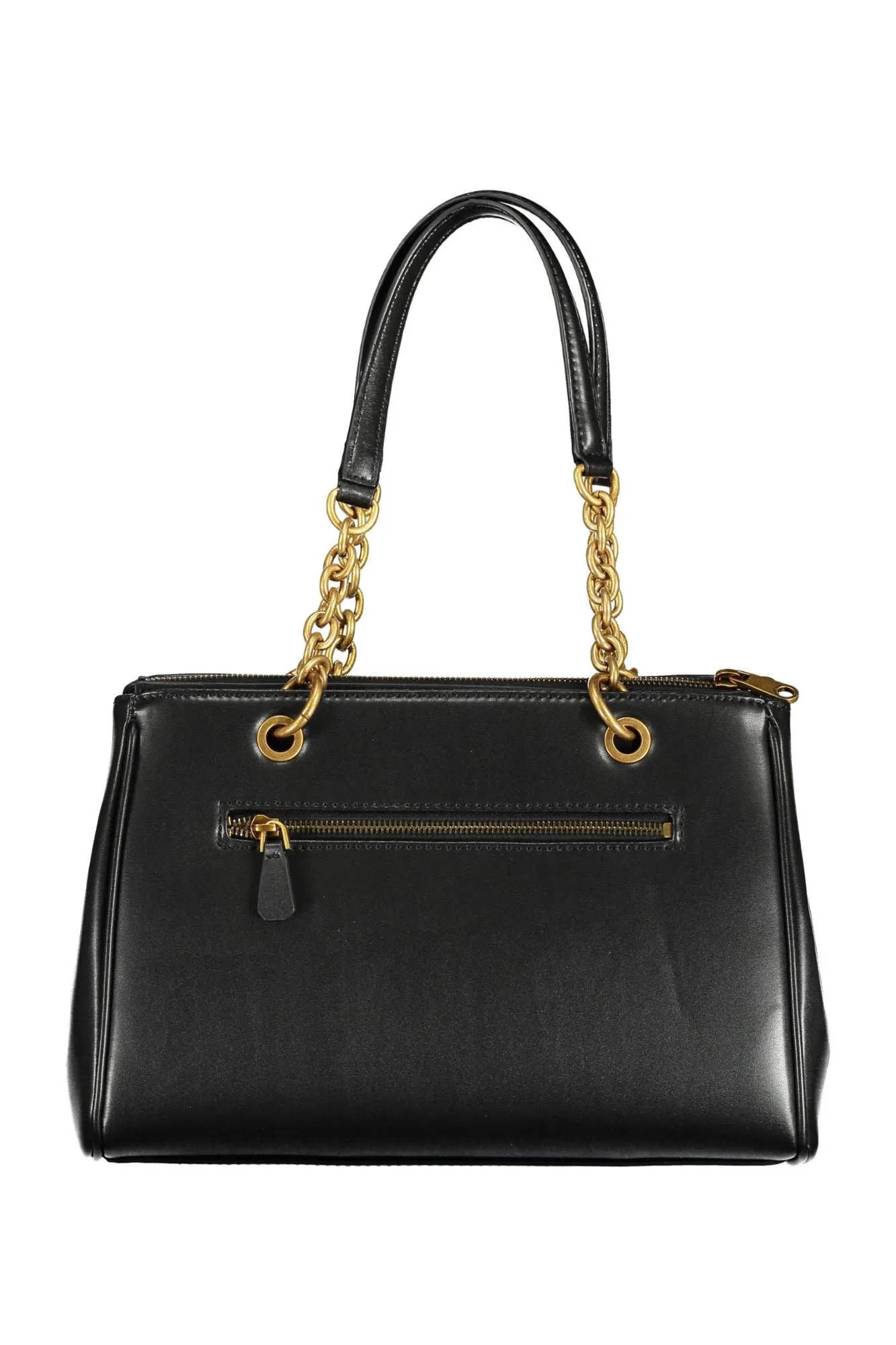 Chic Black Contrasting Detail Dual-Handle Bag sold by Louxly product image thumbnail 2