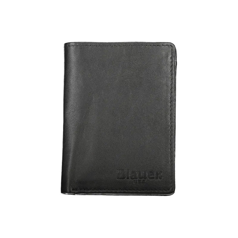 Elegant Black Leather Dual Compartment Wallet sold by Louxly