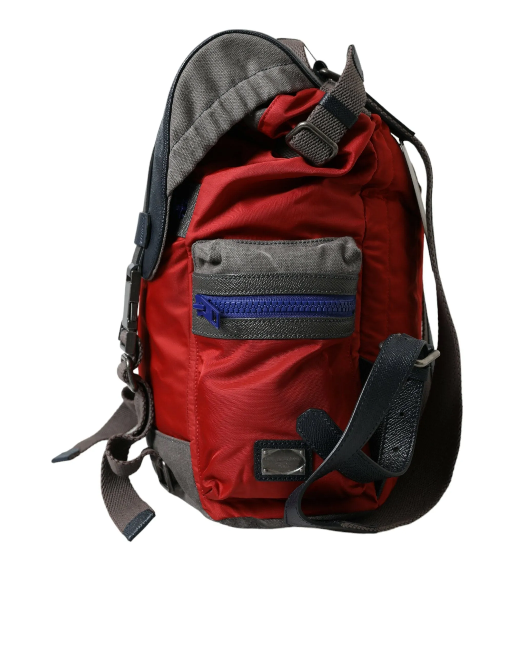 Chic Red & Gray Designer Backpack sold by Louxly product image thumbnail 3