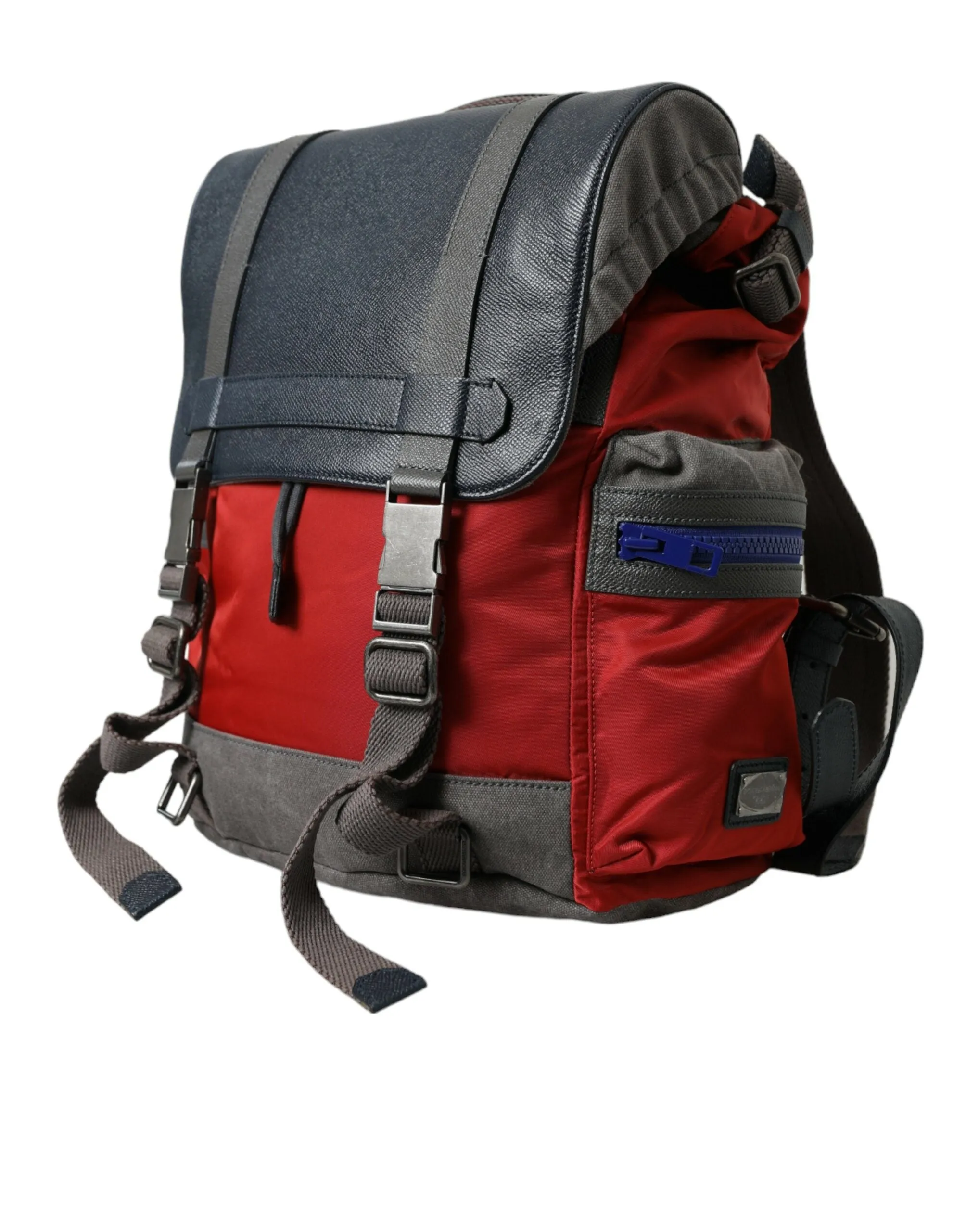 Chic Red & Gray Designer Backpack sold by Louxly product image thumbnail 2