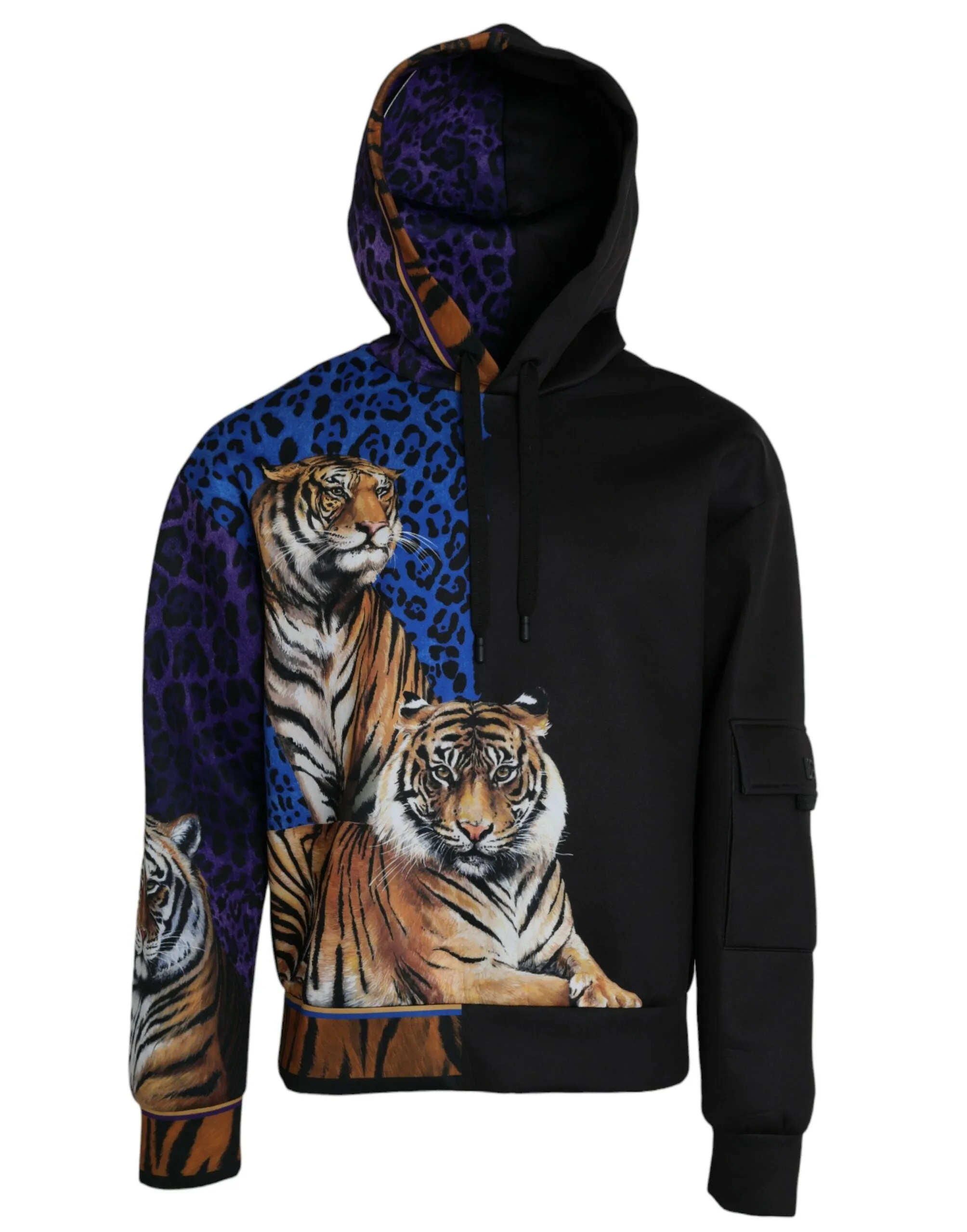 Multicolor Tiger Hooded Sweatshirt Sweater sold by Louxly