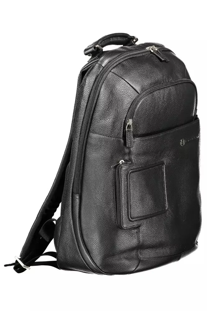 Black Leather Men Backpack sold by Louxly product image thumbnail 3