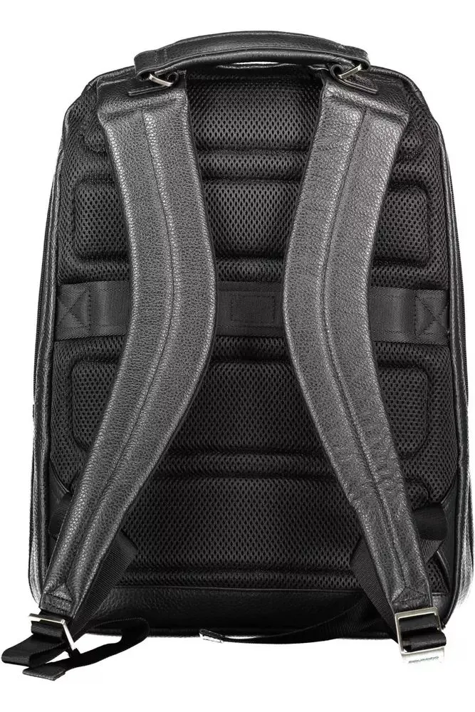 Black Leather Men Backpack sold by Louxly product image thumbnail 2