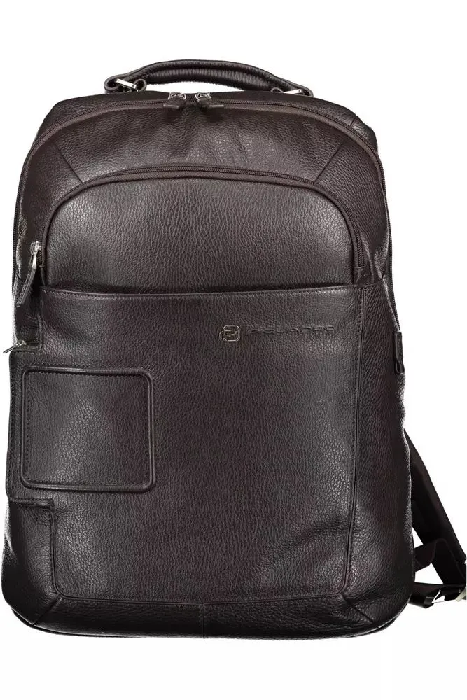Brown Leather Men Backpack sold by Louxly