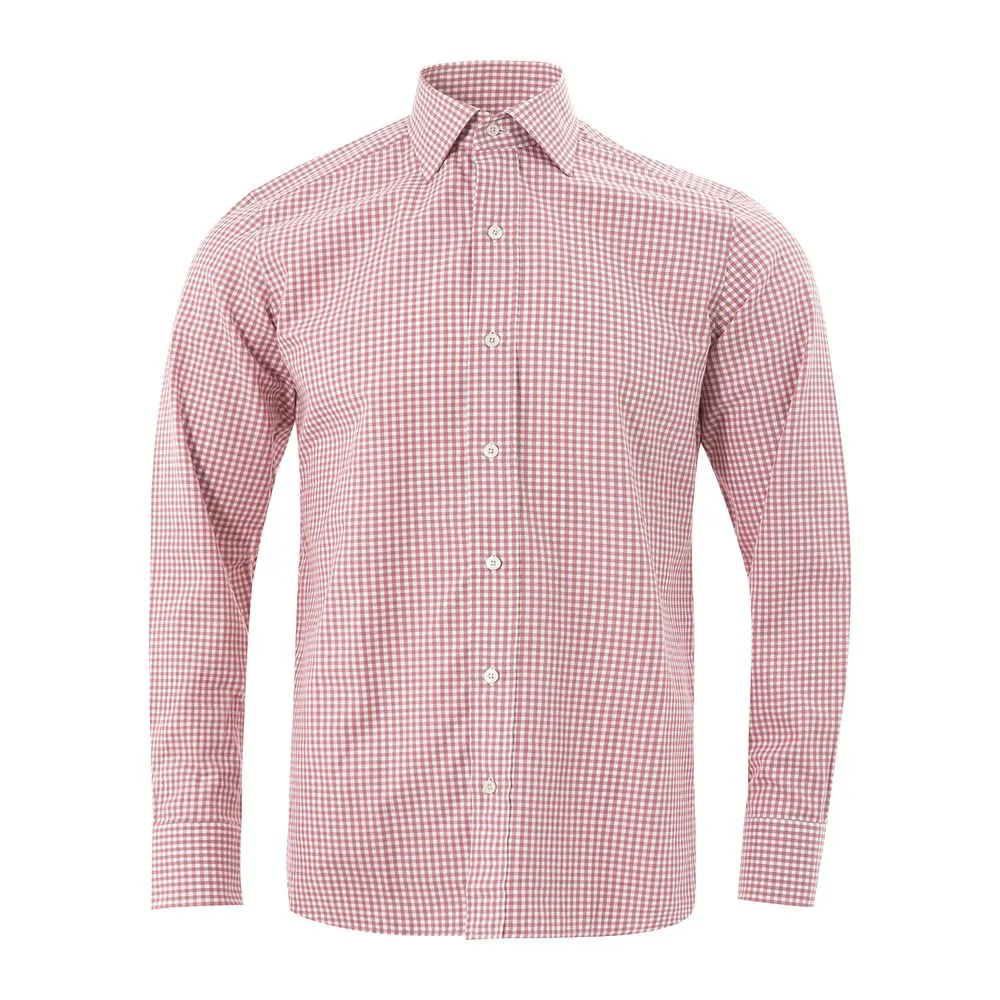 Elegant Cotton Pink Men's Shirt sold by Louxly