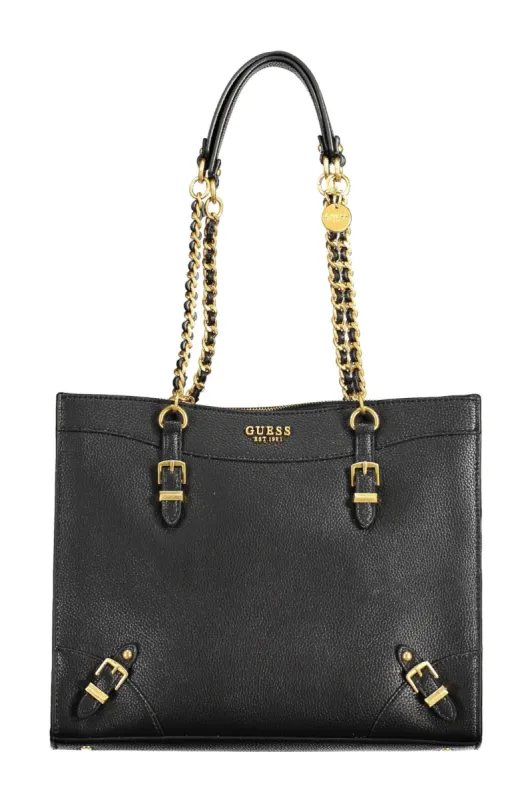 Black Polyethylene Women Handbag sold by Louxly
