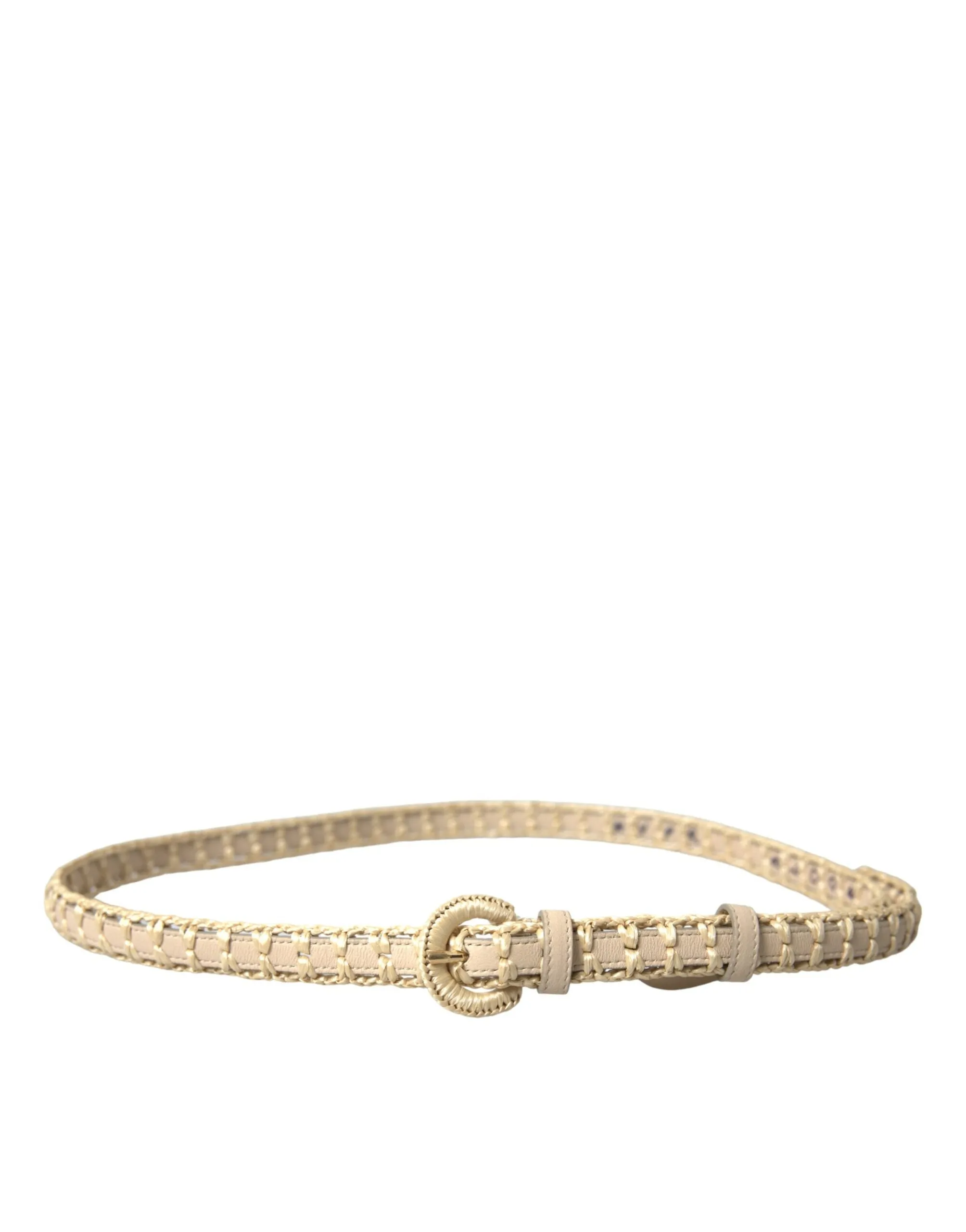 Elegant Beige Leather Waist Belt sold by Louxly product image thumbnail 2