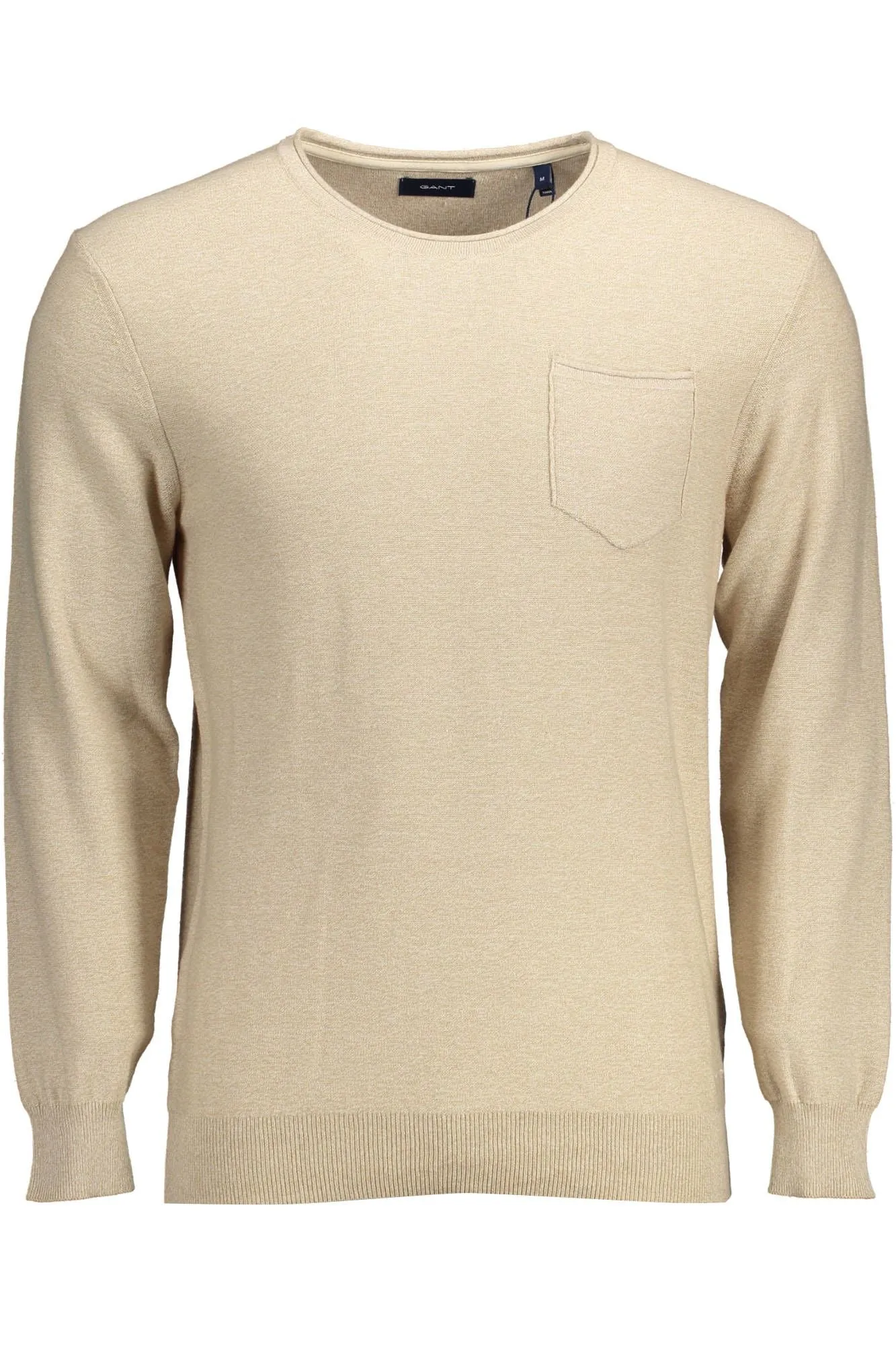 Beige Cotton Men Sweater sold by Louxly