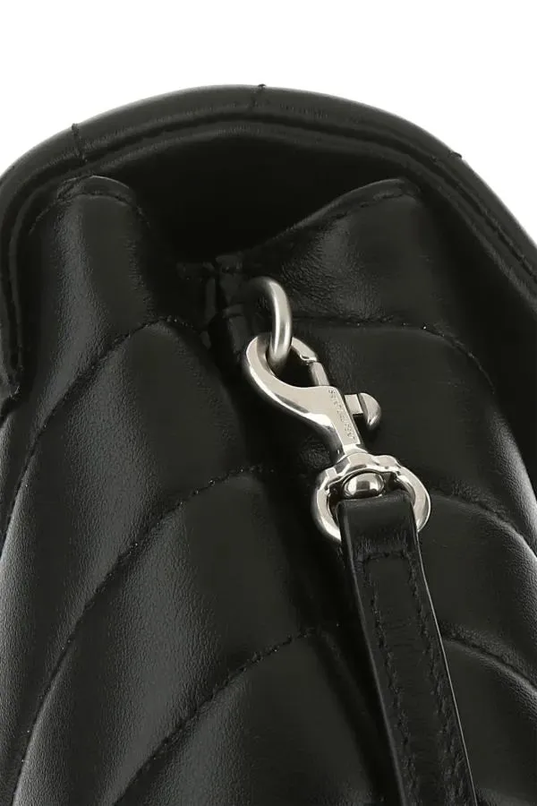 Black Leather Toy Loulou Crossbody Bag sold by Louxly product image thumbnail 4