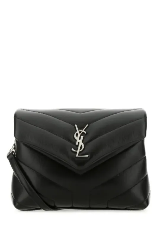 Black Leather Toy Loulou Crossbody Bag sold by Louxly