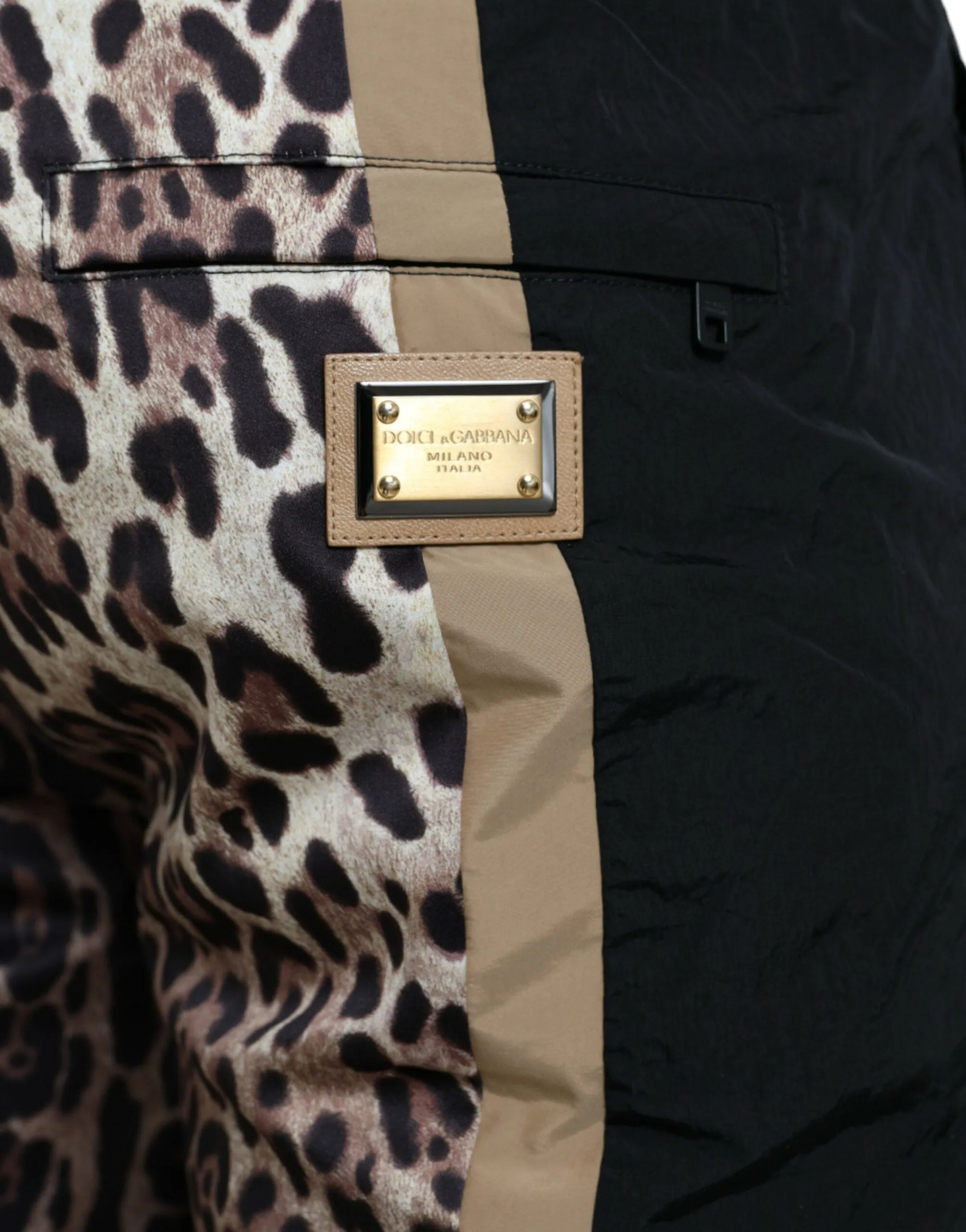 Brown Leopard Print Polyester Jogger Pants sold by Louxly product image thumbnail 4