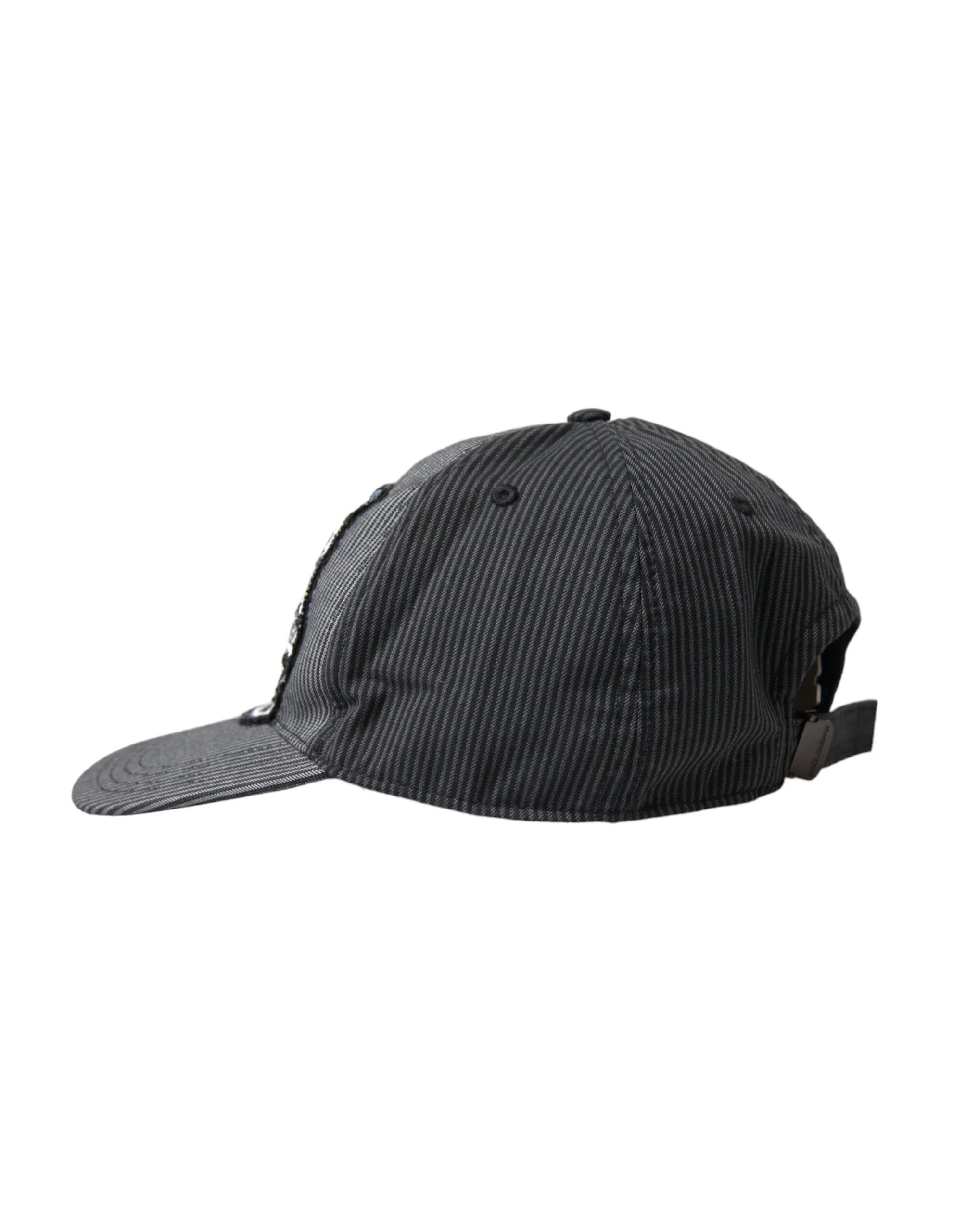 Black Cotton Embellished Baseball Hat Men sold by Louxly product image thumbnail 2