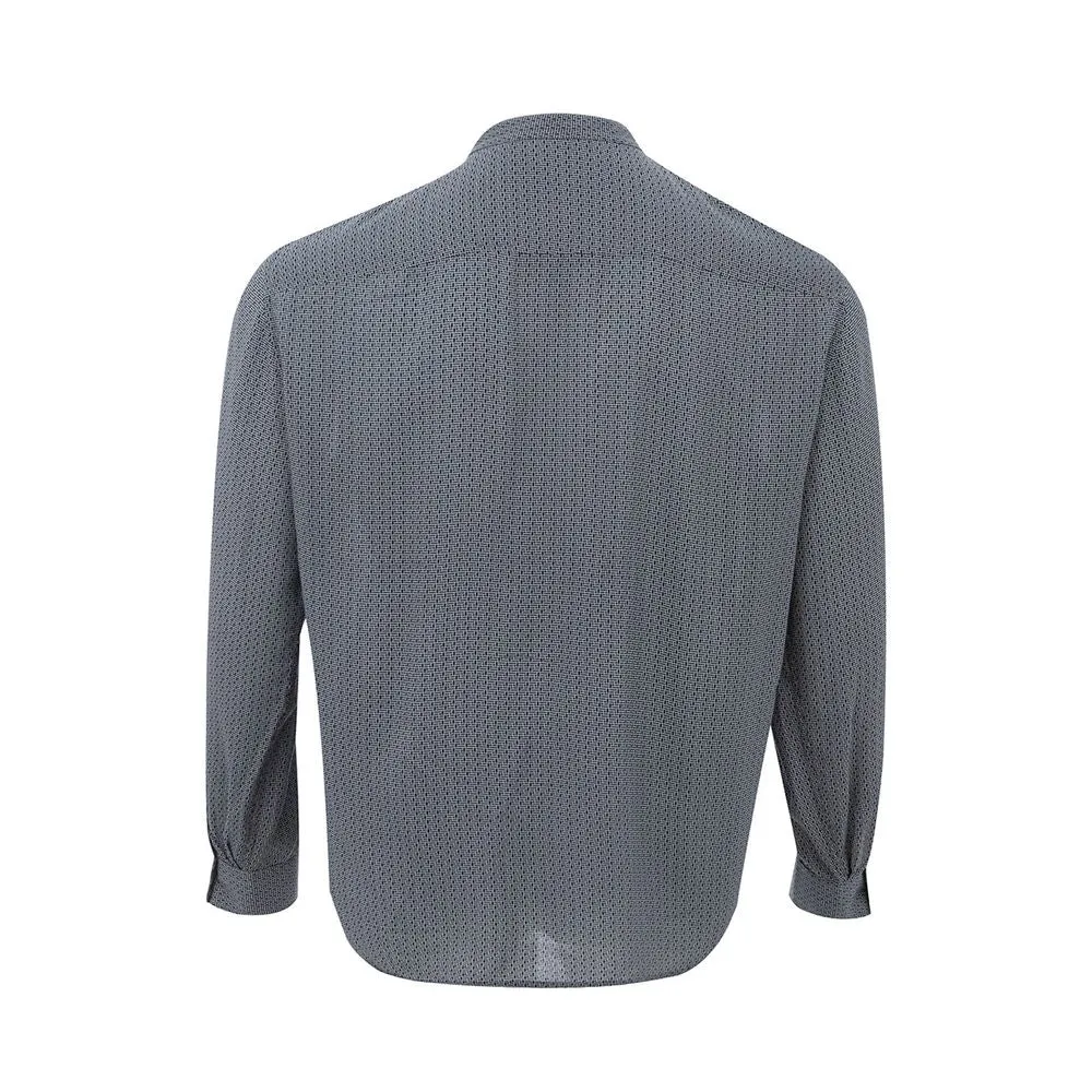 Sleek Black Viscose Shirt for Men sold by Louxly product image thumbnail 2