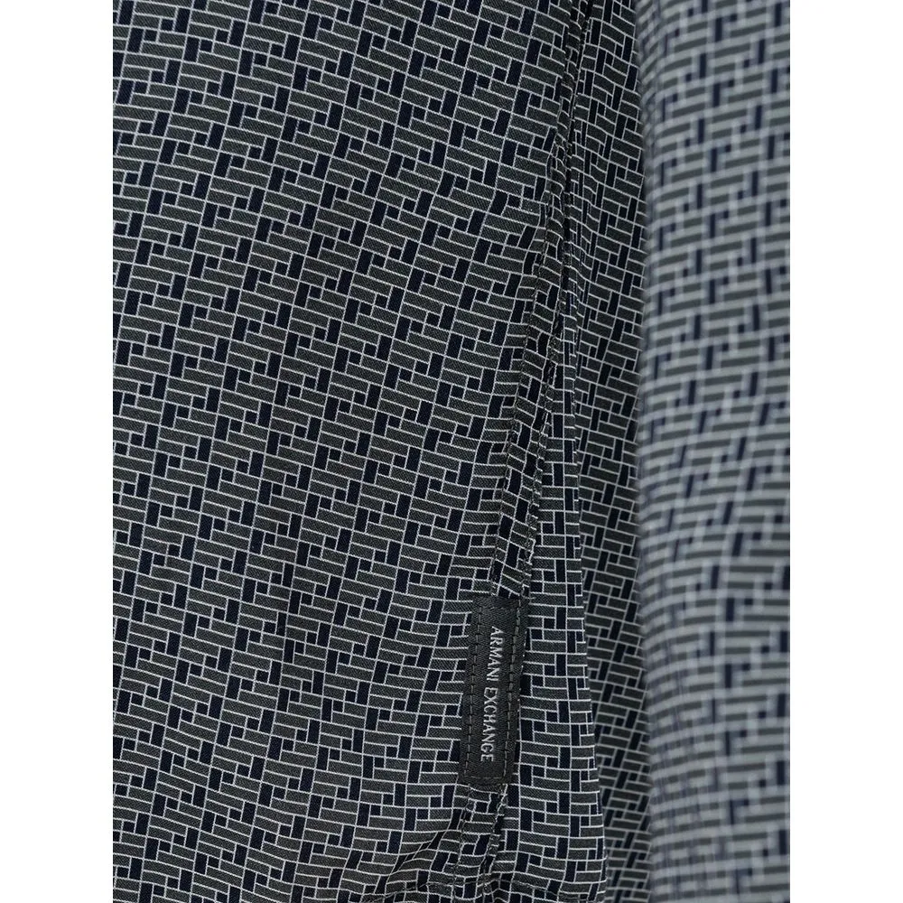 Sleek Black Viscose Shirt for Men sold by Louxly product image thumbnail 4