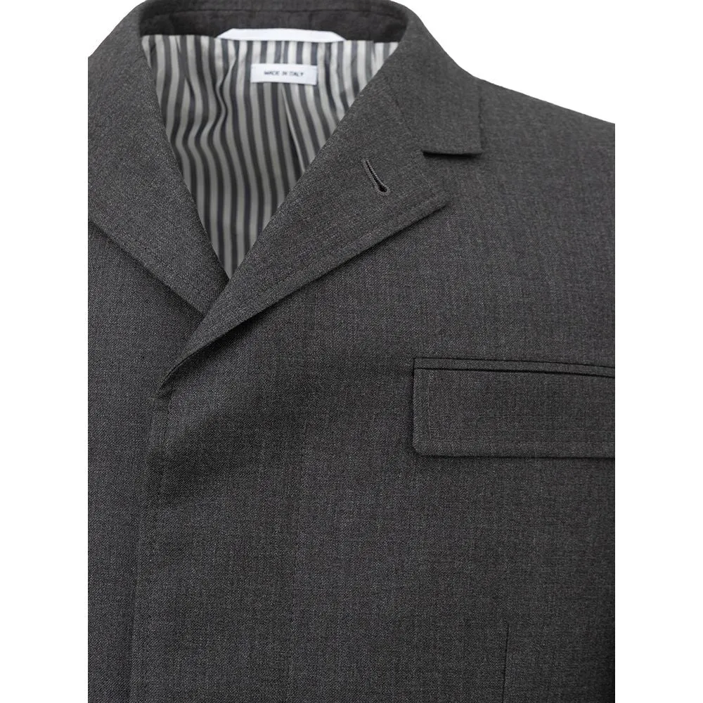 Classic Gray Wool Jacket sold by Louxly product image thumbnail 3