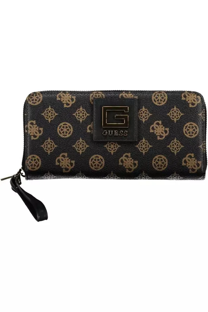 Chic Brown Polyethylene Multi-Compartment Wallet sold by Louxly