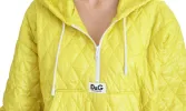 Elegant Yellow Hooded Jacket sold by Louxly