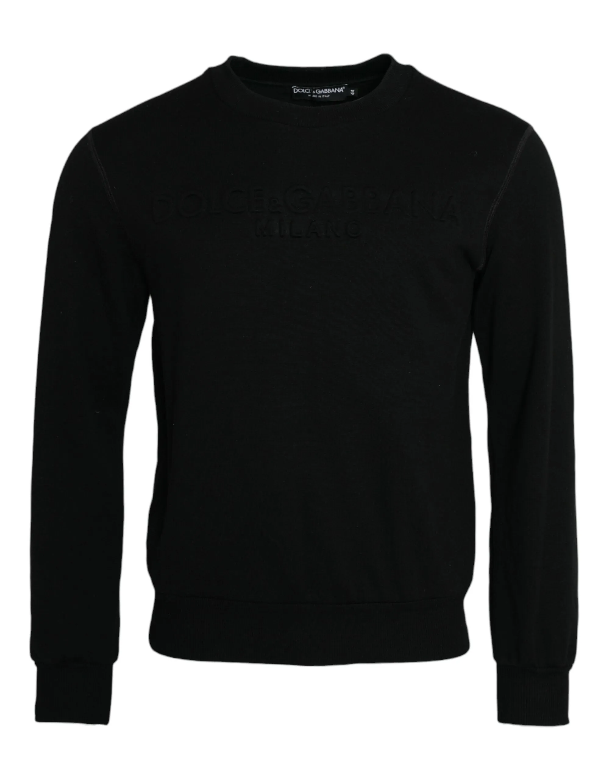 Black Cotton Long Sleeves Sweatshirt Sweater sold by Louxly