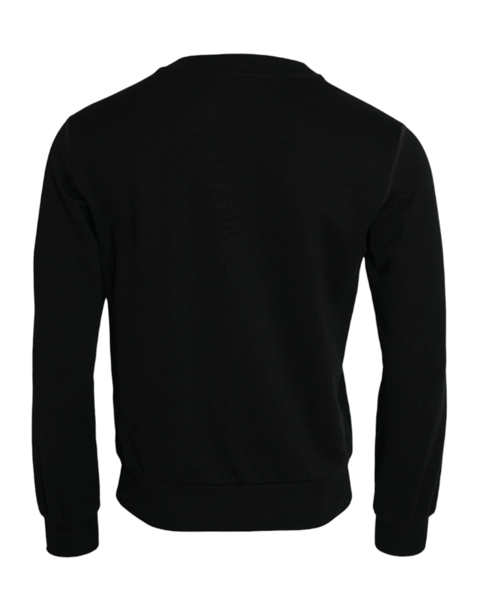 Black Cotton Long Sleeves Sweatshirt Sweater sold by Louxly product image thumbnail 2