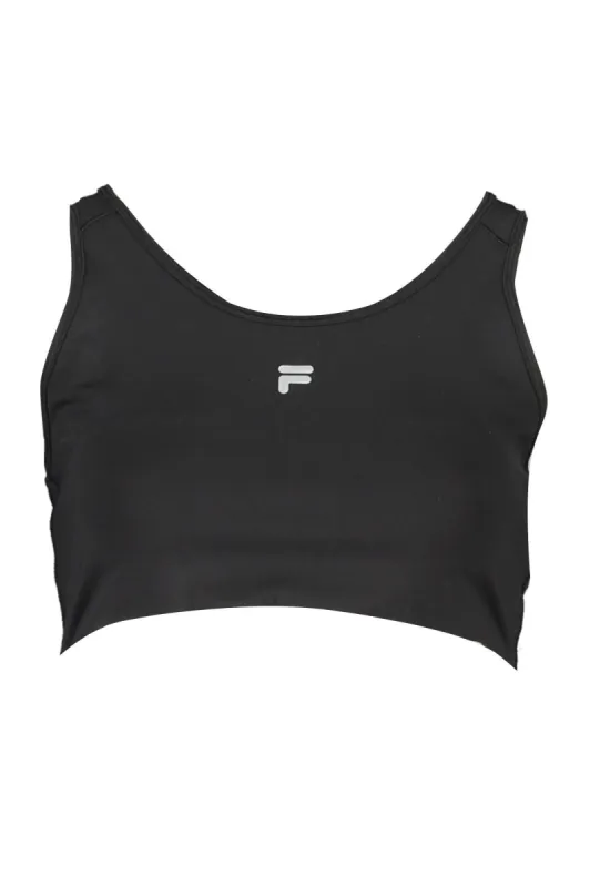 Black Polyester Women Sports Bra sold by Louxly