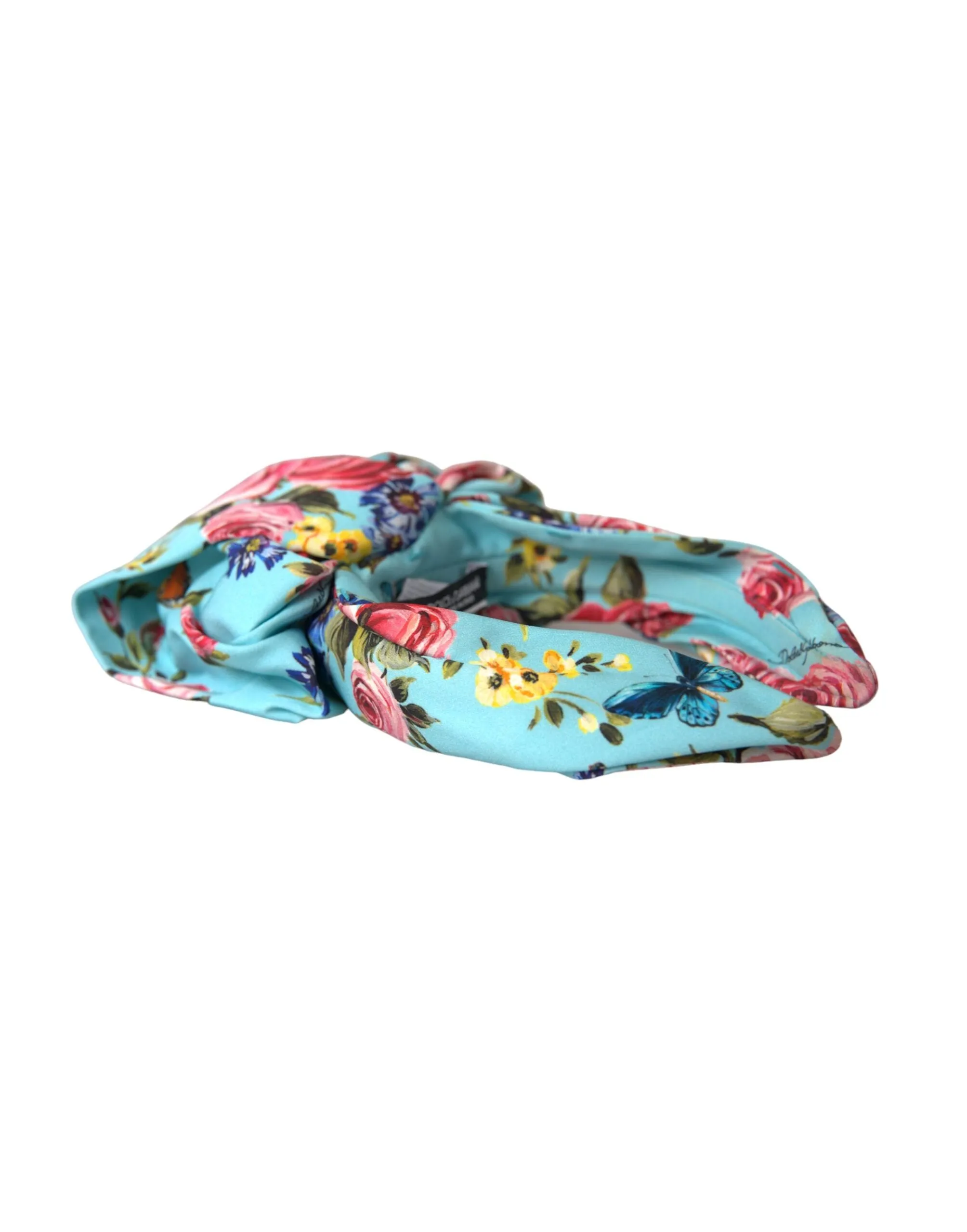 Turquoise Floral Applique Silk Women Headband Diadem sold by Louxly product image thumbnail 3