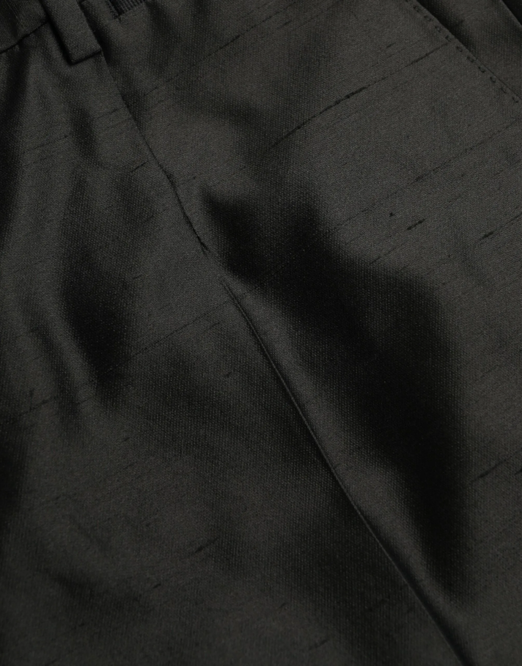 Black Silk SlimFit Dress Formal Pants sold by Louxly product image thumbnail 5