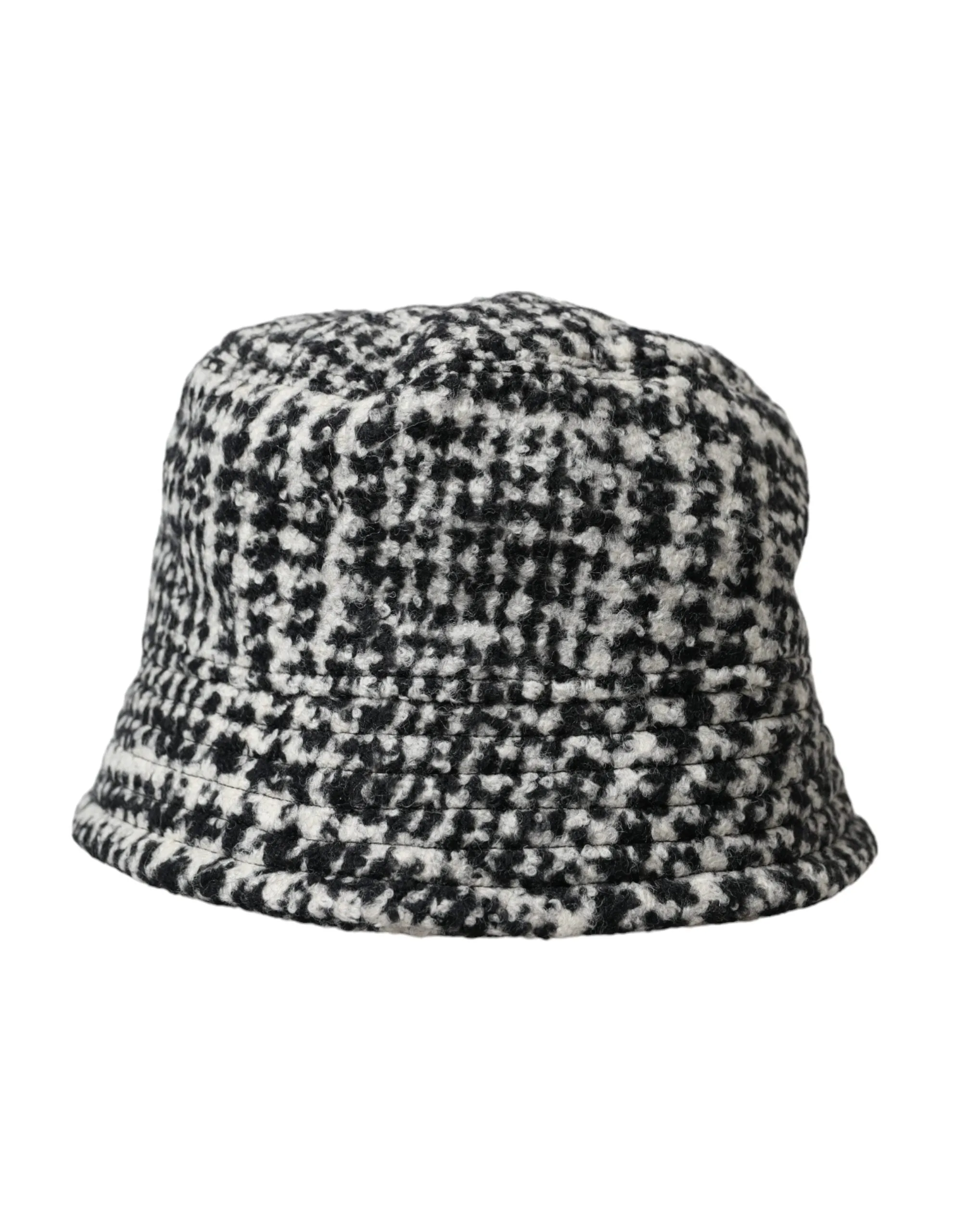 Black White Tweed Wool Bucket Hat Men sold by Louxly product image thumbnail 3