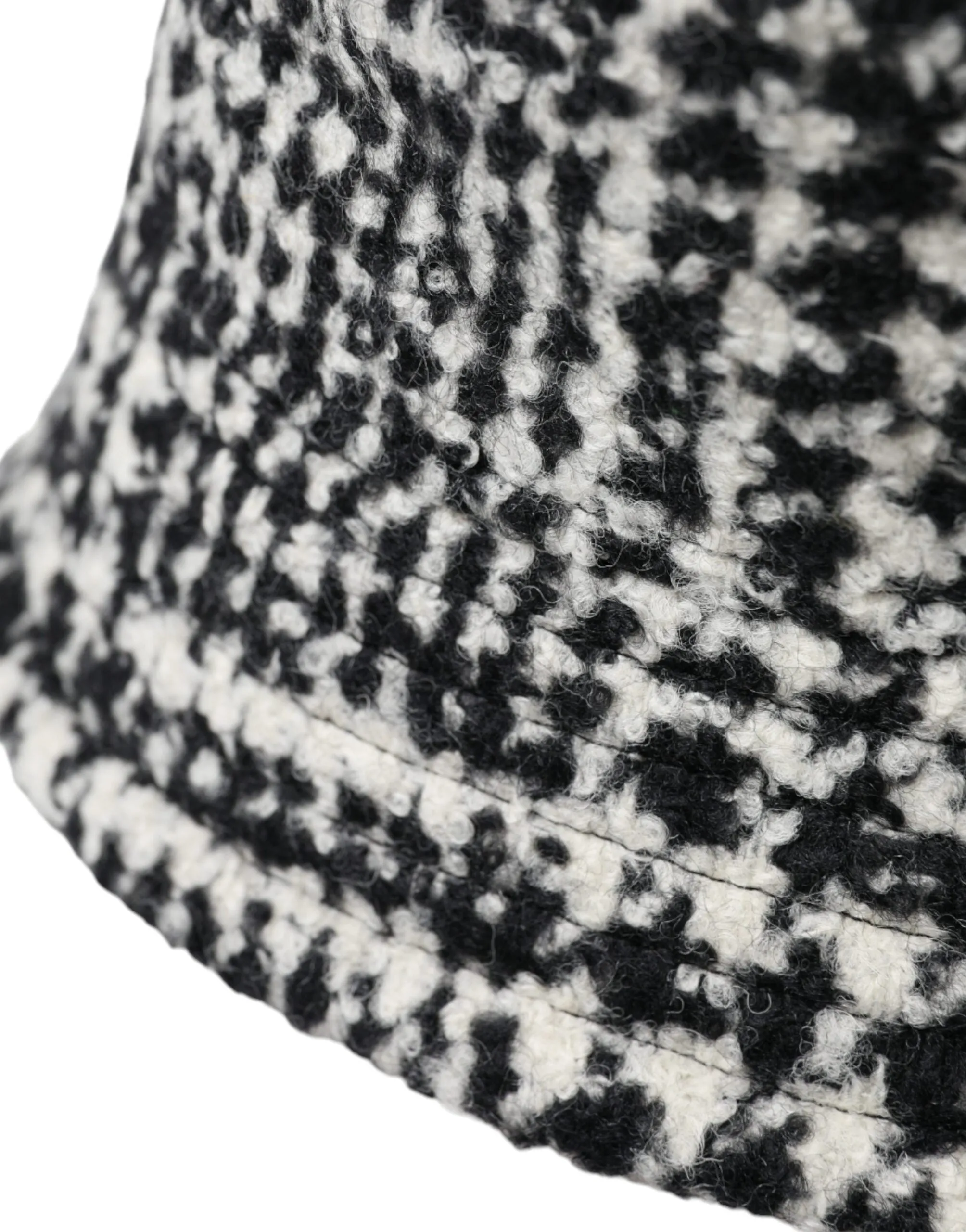 Black White Tweed Wool Bucket Hat Men sold by Louxly product image thumbnail 4