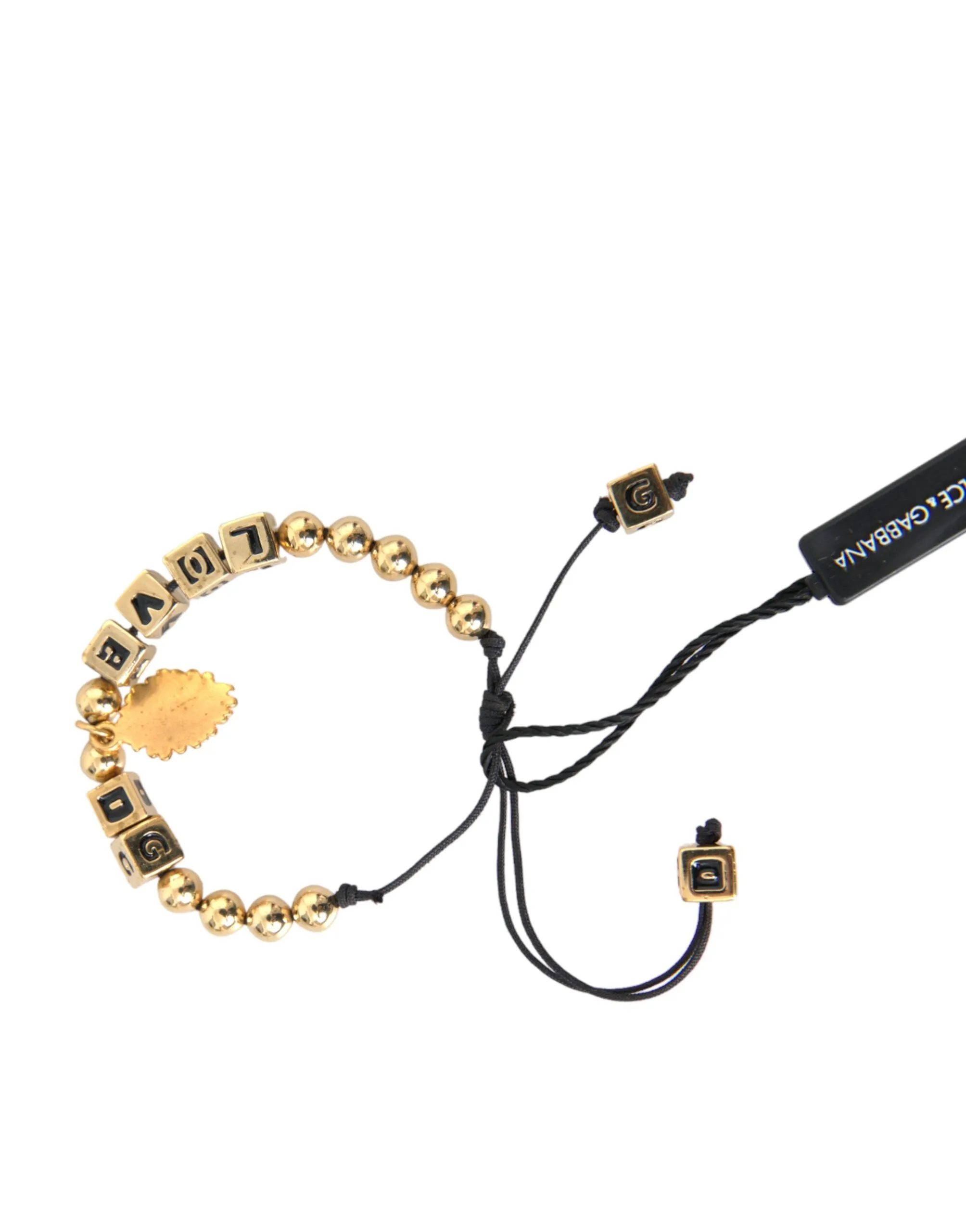 Gold Beaded LOVE DG Charm Fashion Bracelet sold by Louxly product image thumbnail 5