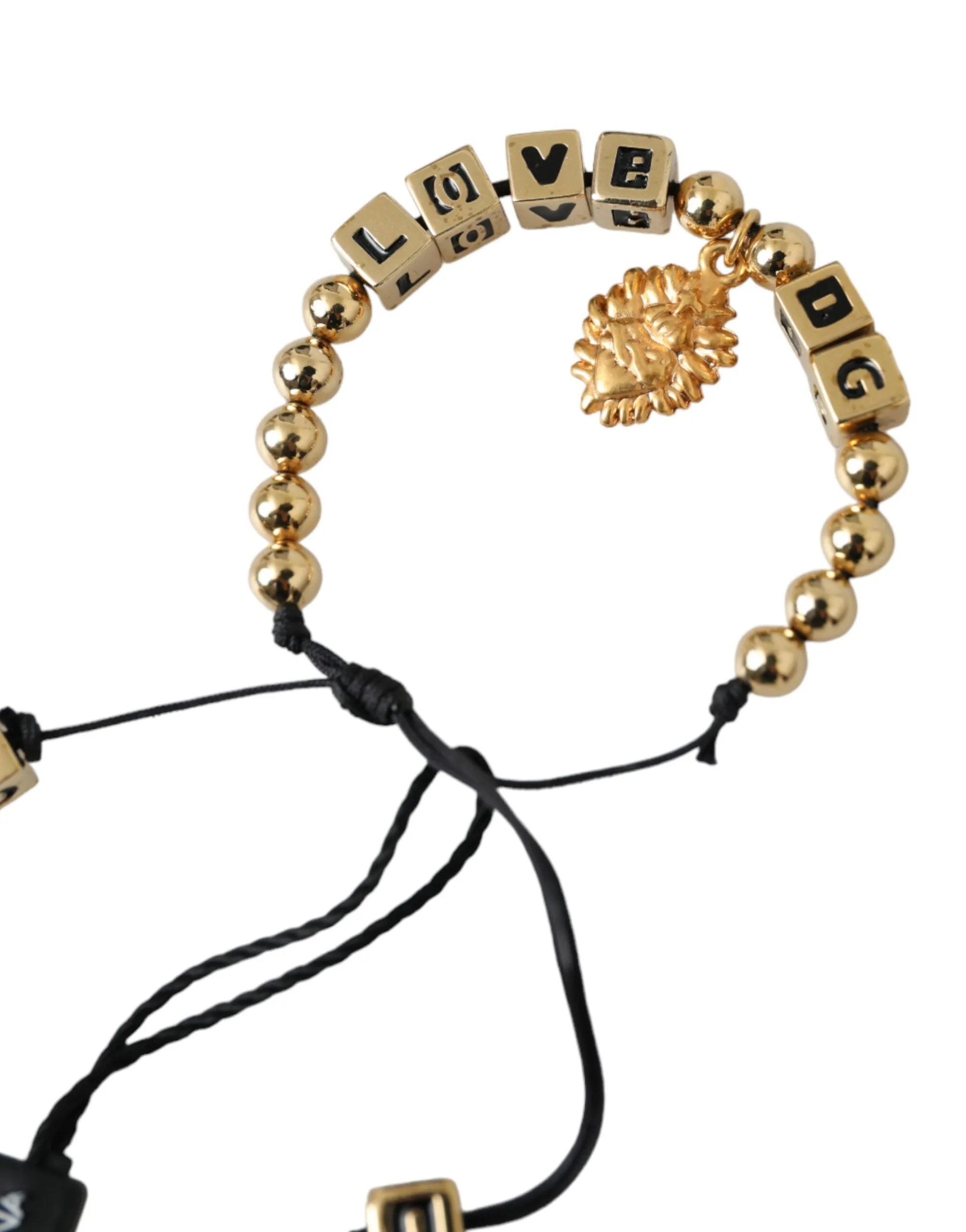 Gold Beaded LOVE DG Charm Fashion Bracelet sold by Louxly product image thumbnail 4
