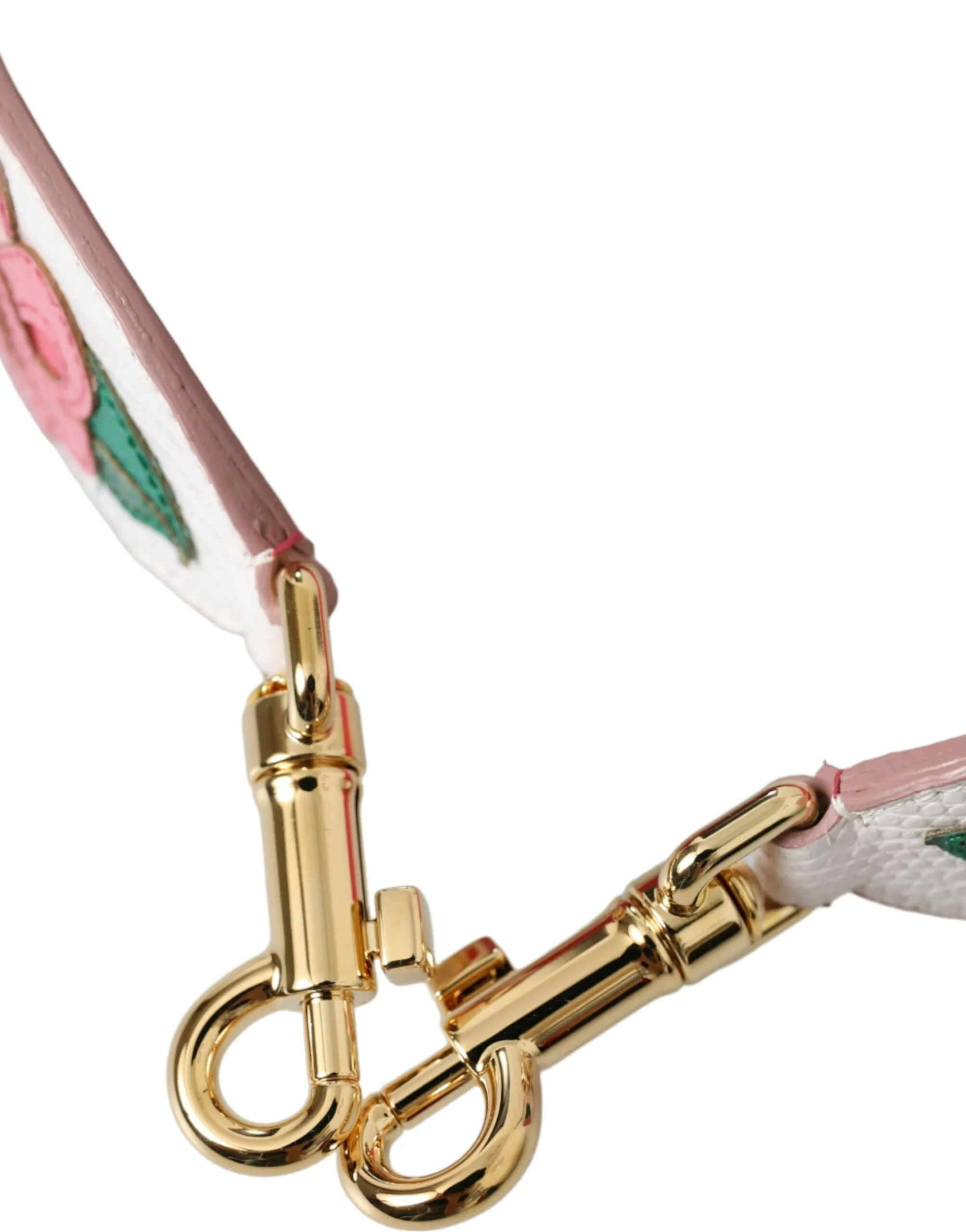 White Floral Leather Accessory Shoulder Strap sold by Louxly product image thumbnail 5