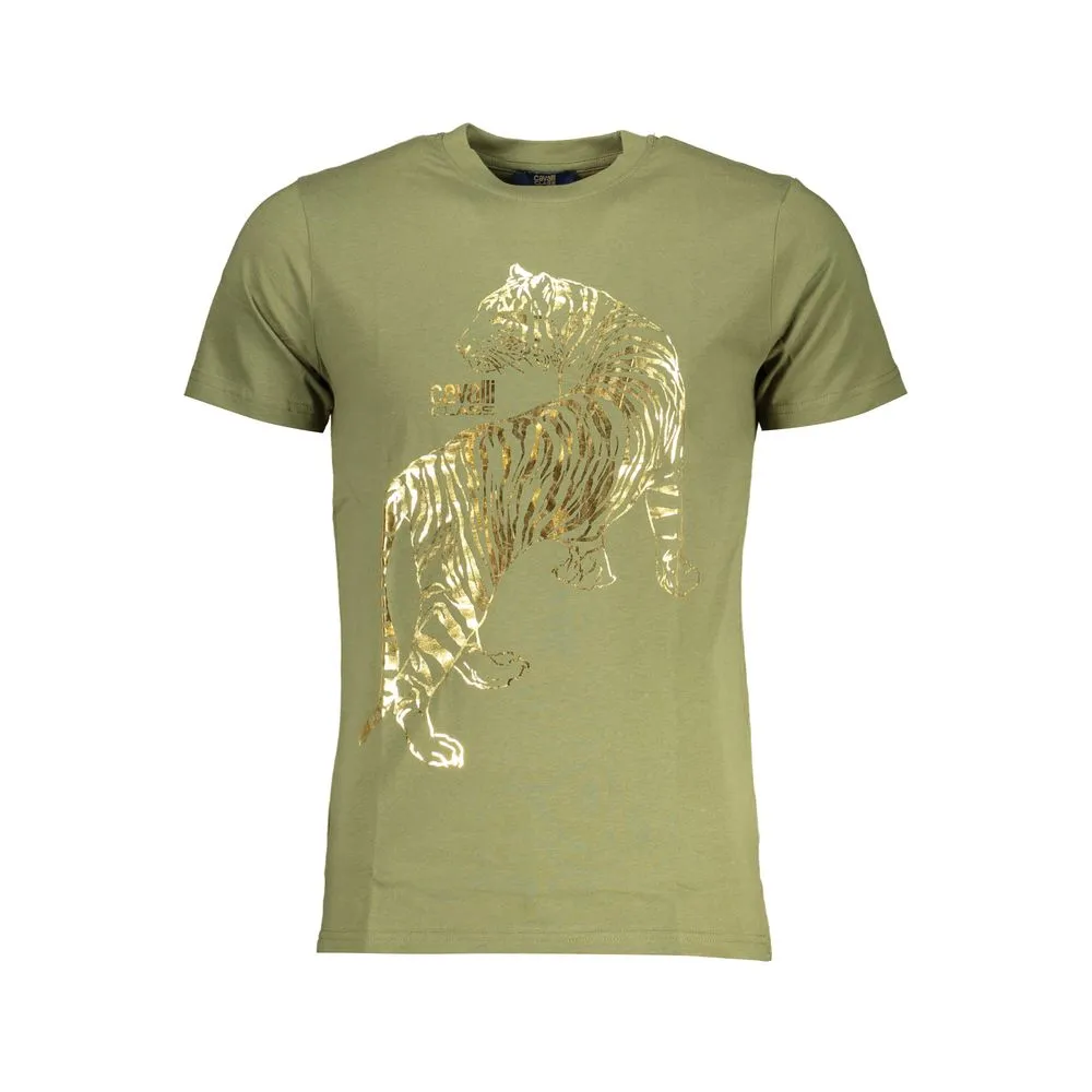 Green Cotton T-Shirt sold by Louxly
