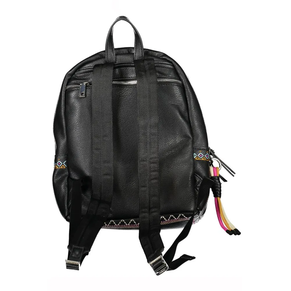 Chic Black Contrast Detail Backpack sold by Louxly product image thumbnail 2