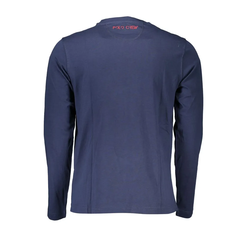 Regal Blue Crew Neck Embroidered Tee sold by Louxly product image thumbnail 2