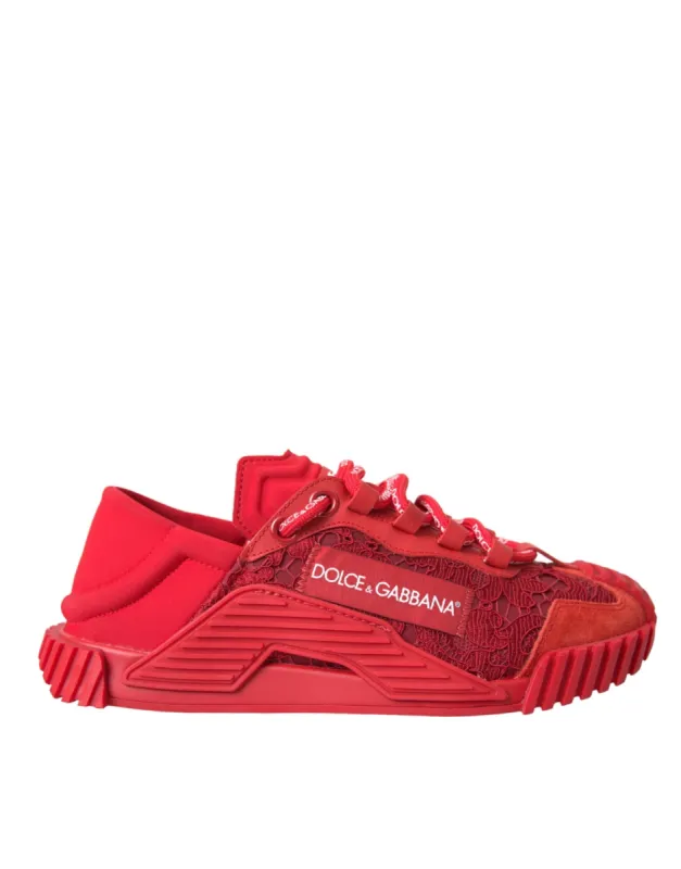 Red Lace NS1 Low Top Casual Sneakers Shoes sold by Louxly