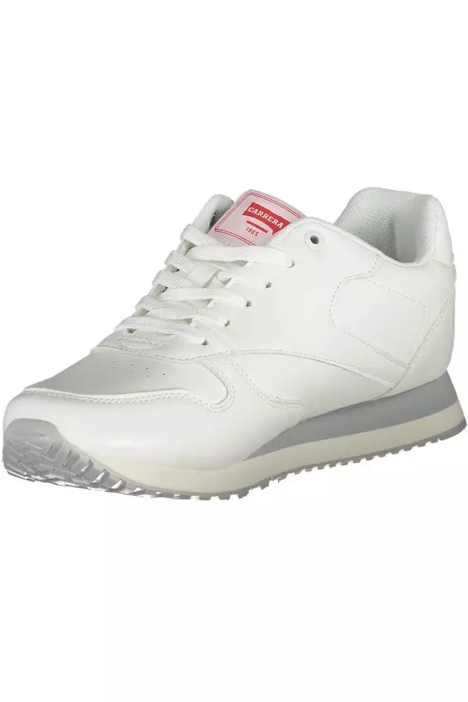 Sleek White Eco-Leather Sneakers sold by Louxly product image thumbnail 3