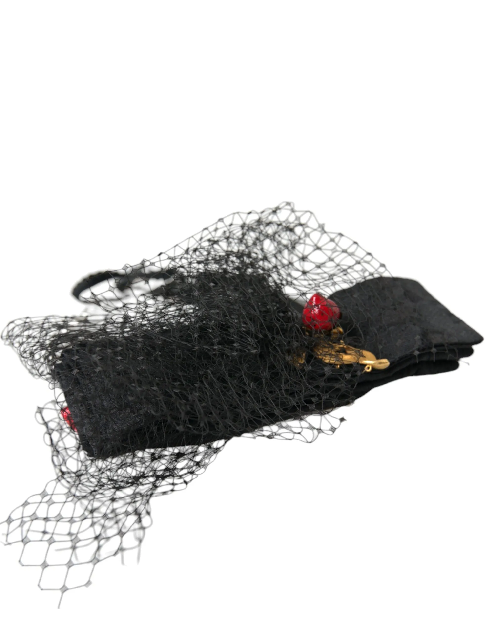 Black Strawberry Sicily Crystal Mesh Net Headband Diadem sold by Louxly product image thumbnail 3