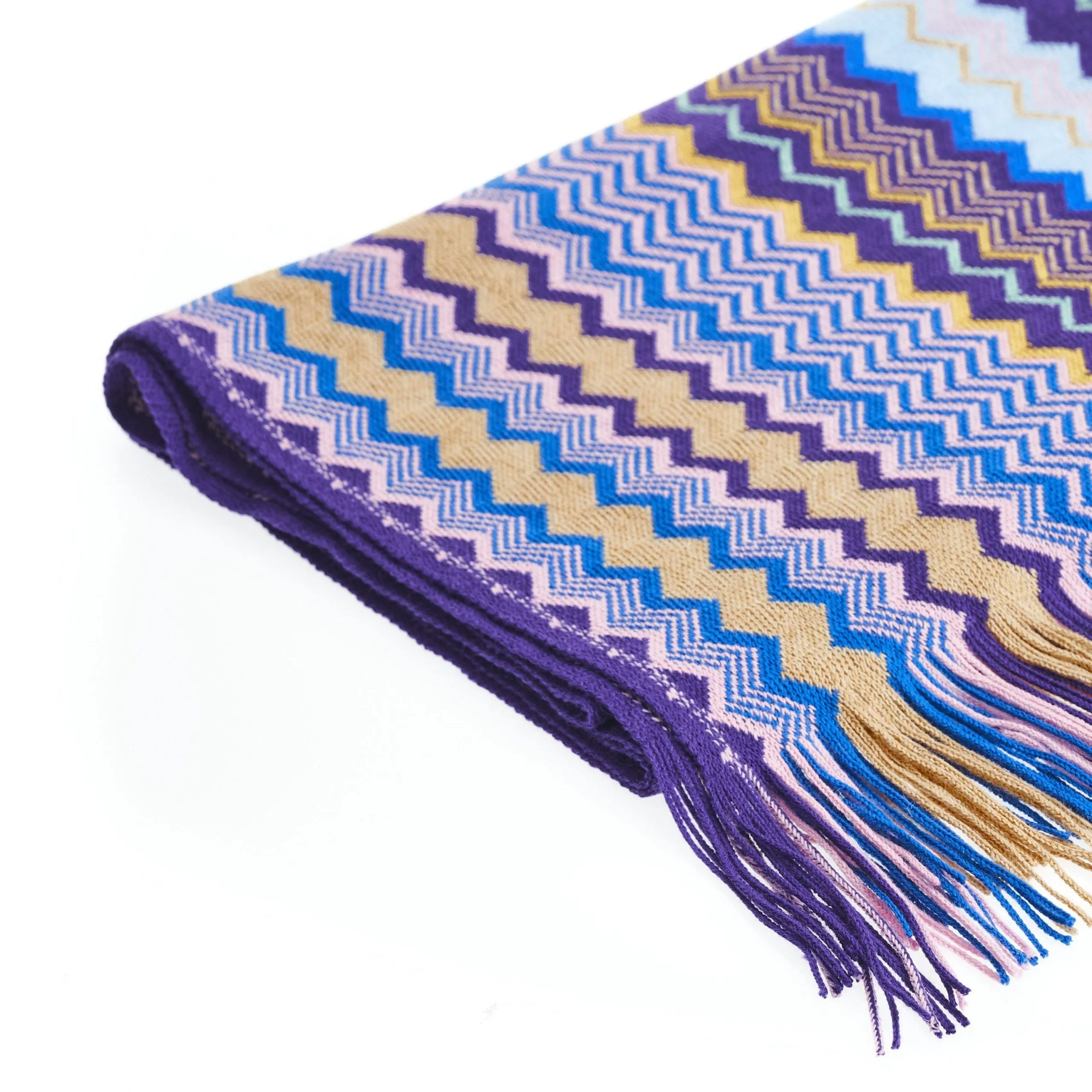 Geometric Pattern Fringed Luxury Scarf sold by Louxly product image thumbnail 3