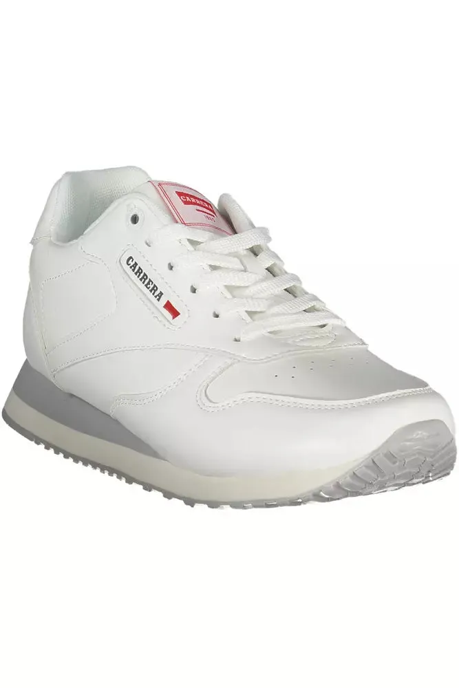 Sleek White Eco-Leather Sneakers sold by Louxly product image thumbnail 2